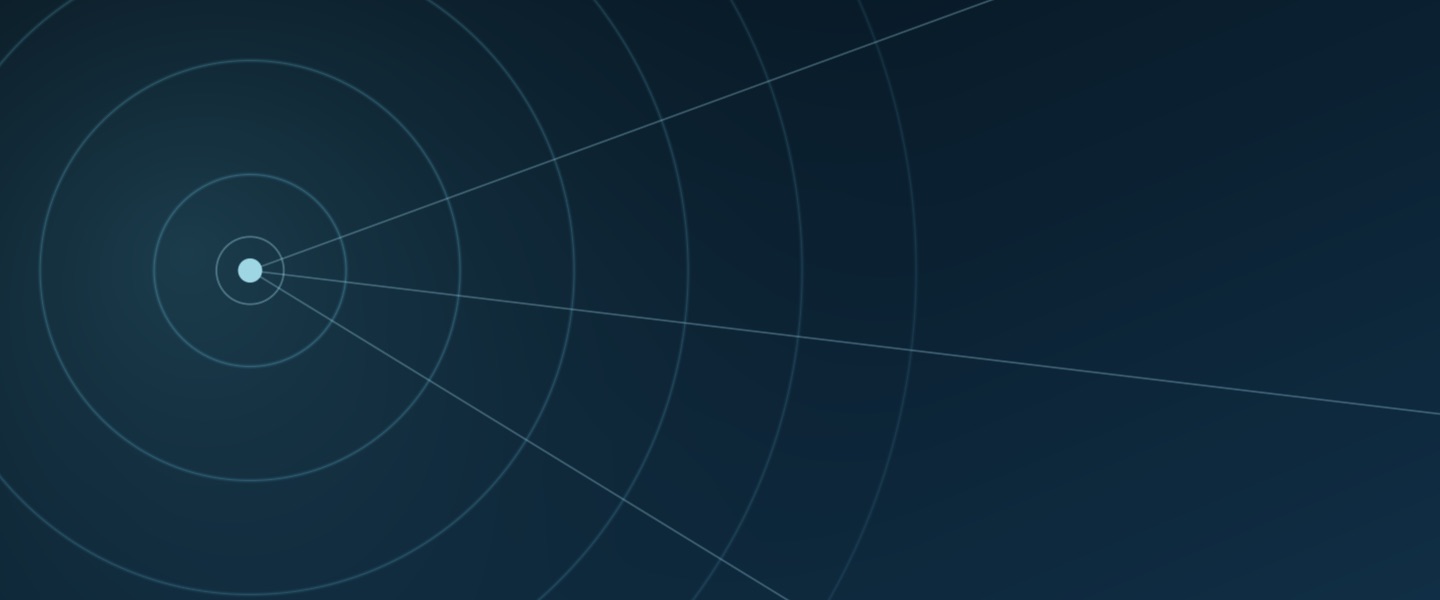 Concentric rings radiating outward from a single hub
